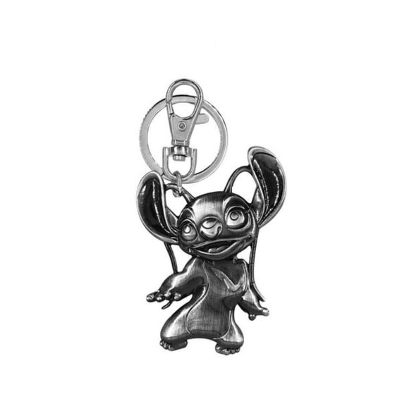 Disney Angel Stitch Pewer Keychain - Picture 2 of 2